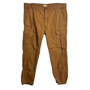 Levi Strauss & Co. Men's White Tab Cargo Pants Men 38x32 Camel Brown Relaxed